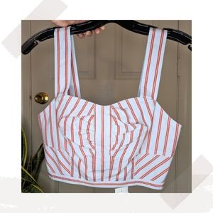 Derek Lam sweetheart crop top nwt